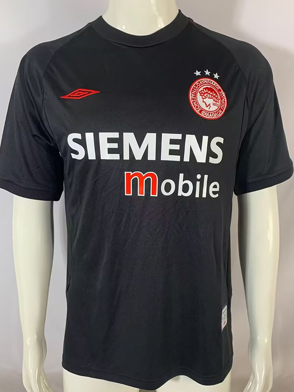 2004/2005 Olympiacos Black Retro Soccer Jersey (奥林匹亚科）