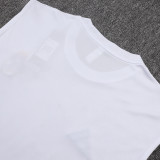 25/26 RMA White Tank top and shorts suit#D25156(湖兰胸标)
