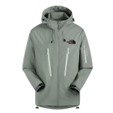25/26 New THE NORTH FACE Green Grey Hooded Waterproof assault suit#防水