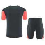 25/26 Bayern Black & Orange Training Short Suit