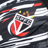25/26 Sao Paulo FC Black inkjet Training Short Suit#D25162