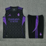 25/26 RMA Black Team Logo Tank top and shorts suit