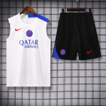 25/26 PSG White Tank top and shorts suit