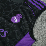 25/26 RMA Black Team Logo Tank top and shorts suit