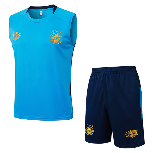 25/26 Grêmio Lake Blue Tank top and shorts suit#D25172