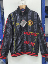 25/26 Man Utd Black Embroidery Retro windbreaker