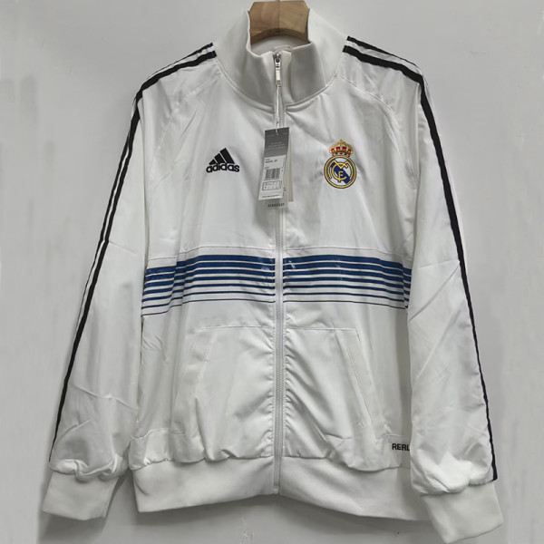 25/26 RMA White Retro Embroidery windbreaker