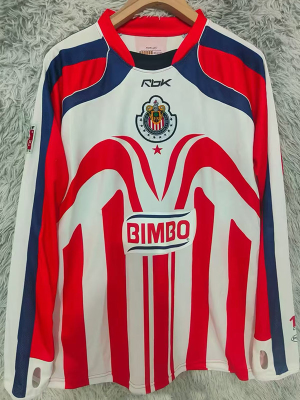 2006/2007 Chivas Home Long Sleeve  Retro Soccer Jersey (长袖)