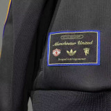 25/26 Man Utd Clover Leisure Black Jacket Tracksuit