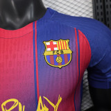 25/26 BAR Home Player Version Soccer Jersey(新广告)
