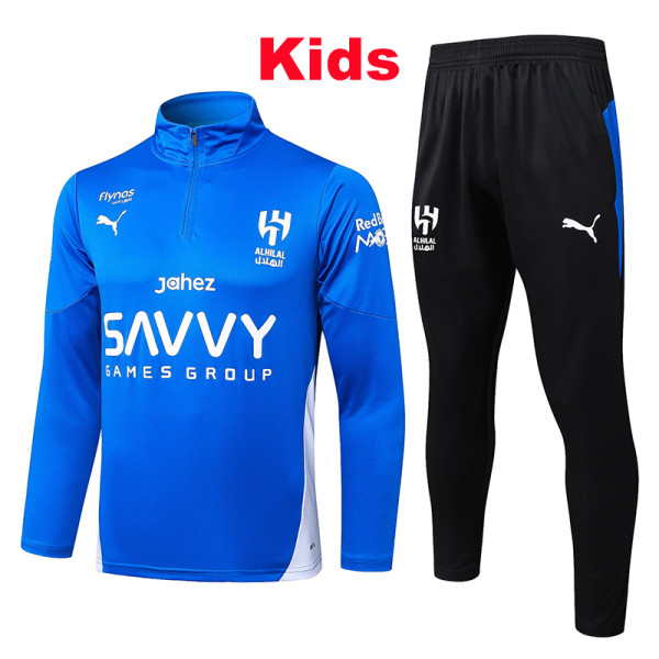 25/26 Al Hilal Red Kids Half Pull Tracksuit #E25170(半拉链\童装)