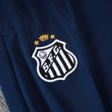 25/26  Santos FC Cyan Half Pull Tracksuit #B25101(半拉链)