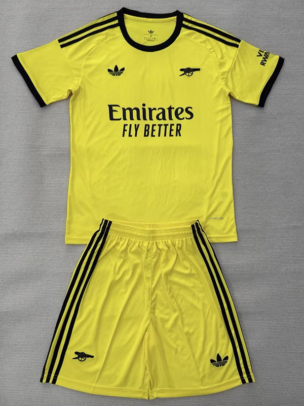 25/26 ARS Goalkeeper Yellow Kids Soccer Jersey