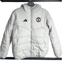 Man Utd Grey Hooded Cotton Coat 棉衣