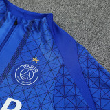 25/26 PSG Blue Ｇrid Half Pull Tracksuit (半拉链)