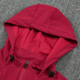 25/26 Man Utd Red Hooded Windbreaker Tracksuit