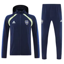 25/26 Boca Juniors Royal Blue Hooded Windbreaker Tracksuit