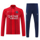 25/26 PSG Red Ｇrid Half Pull Tracksuit (半拉链)