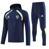 25/26 Boca Juniors Royal Blue Hooded Windbreaker Tracksuit