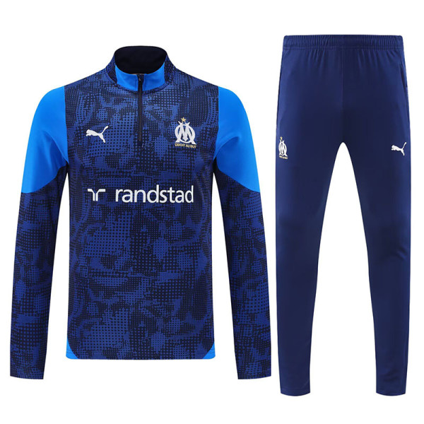 25/26 Marseille Royal Blue Half Pull Tracksuit  (半拉链)