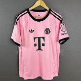 25/26 Bayern Goalkeeper Pink Fans Soccer Jersey