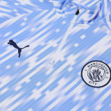 25/26 Man City White Lightning Half Pull Tracksuit  (半拉链)