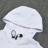25/26 PSG White Hooded Windbreaker Tracksuit