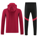 25/26 Man Utd Red Hooded Windbreaker Tracksuit