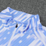 25/26 Man City White Lightning Half Pull Tracksuit  (半拉链)