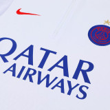 25/26 PSG White Half Pull Tracksuit (半拉链)