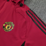 25/26 Man Utd Red Hooded Windbreaker Tracksuit
