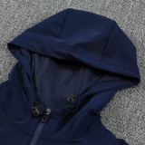25/26 PSG Royal Blue Hooded Windbreaker Tracksuit