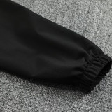 25/26 Argentina Black Hooded Windbreaker Tracksuit
