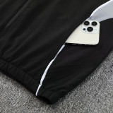 25/26 Argentina Black Hooded Windbreaker Tracksuit