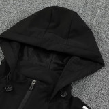 25/26 Argentina Black Hooded Windbreaker Tracksuit