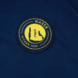 25/26 Al-Nassr Royal Blue Half Pull Tracksuit #B25110 (半拉链)