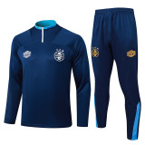 25/26 Gremio Dark Blue Half Pull Tracksuit #B25107 (半拉链)