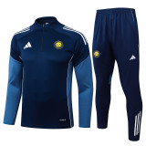 25/26 Al-Nassr Royal Blue Half Pull Tracksuit #B25110 (半拉链)