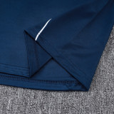 25/26 Boca Royal Blue Half Pull Tracksuit #B25108 (半拉链)