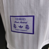 25/26 RMA Retro Editio White  Player Version Soccer Jersey(肩紫边)