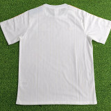 25/26 RMA Retro Editio White Player Version Soccer Jersey(肩蓝边)