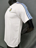 25/26 RMA Retro Editio White Player Version Soccer Jersey(肩蓝边)