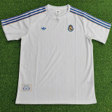 25/26 RMA Retro Editio White Player Version Soccer Jersey(肩蓝边)