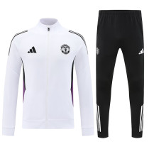25/26 Man Utd White Jacket Tracksuit