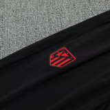 25/26 ATM Black &Red Streaks Half Pull Tracksuit  (半拉链)