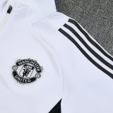 25/26 Man Utd White Jacket Tracksuit