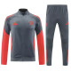 25/26 Bayern Light Grey Jacket Tracksuit