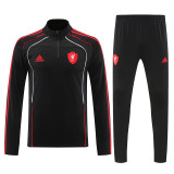 25/26 LIV Black &Red Edge Half Pull Tracksuit (半拉链)