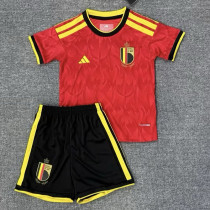 25/26 Belgium Home Kids Soccer Jersey