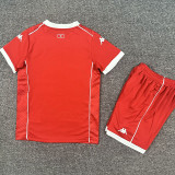25/26 Tunisia Home Kids Soccer Jersey